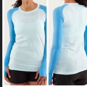 lululemon athletica Sky Blue Long Sleeve Top